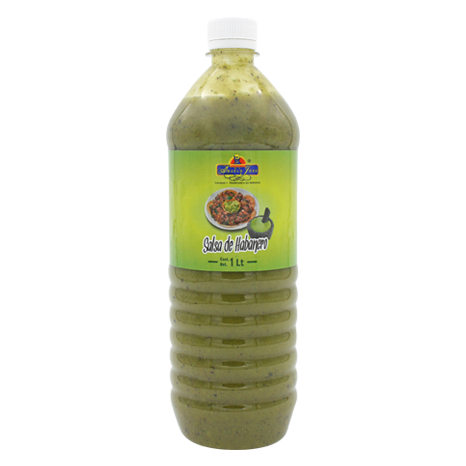 SALSA VERDE DE CHILE HABANERO EL ABUELO JOSE 1 L PIEZA