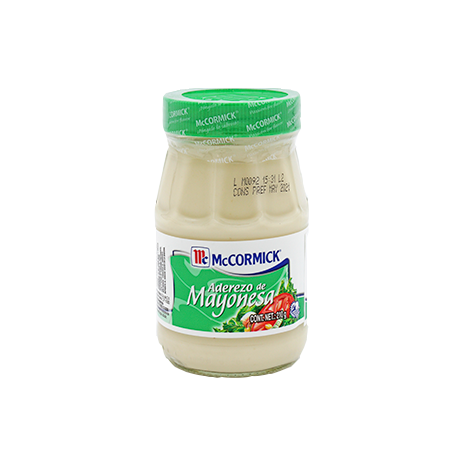 ADEREZO DE MAYONESA MCCORMICK 110 G PIEZA