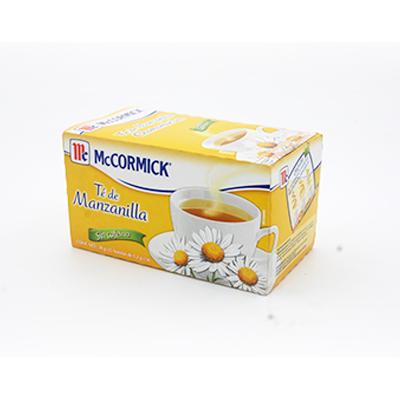 TE DE MANZANILLA MCCORMICK CON 25 SOBRES PIEZA