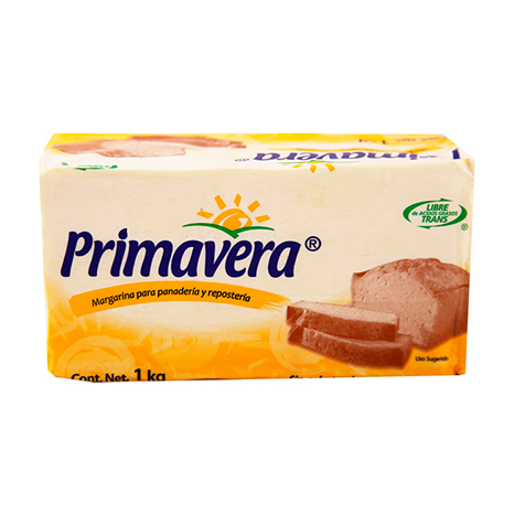 MARGARINA PRIMAVERA 1 KG PIEZA