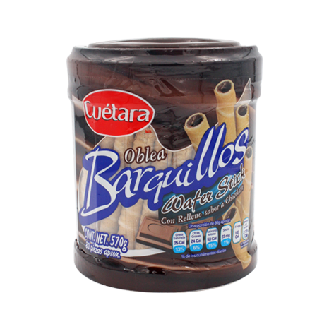 BARQUILLO RELLENO CHOCOLATE CUETARA 570 G