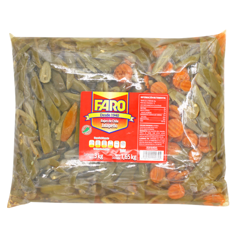 CHILE RAJAS EL FARO BOLSA DE 3 KG PIEZA