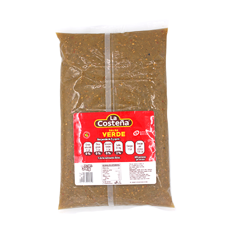 SALSA VERDE LA COSTEÑA 3 KG PIEZA
