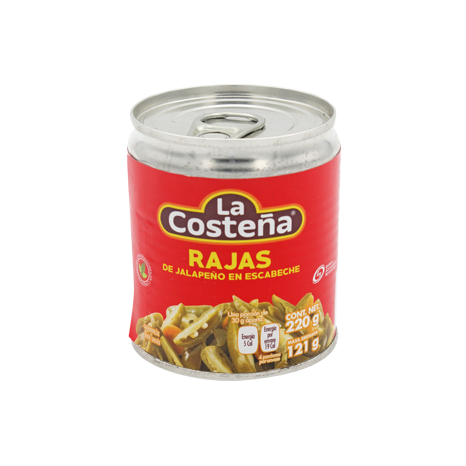 CHILE RAJAS LA COSTEÑA 220 GR PIEZA