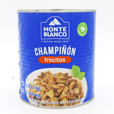 CHAMPIÑON EN TROZOS MONTE BLANCO 2.8 KG PIEZA