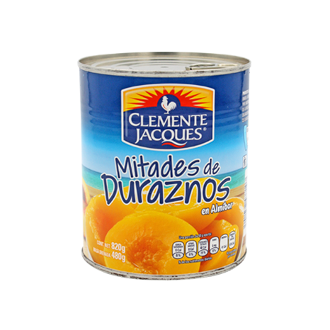 DURAZNO EN MITADES CLEMENTE JACQUES 820 GR PIEZA