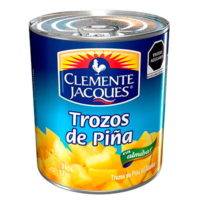 PIÑA EN TROZOS CLEMENTE JACQUES 3 KG PIEZA