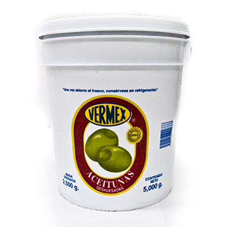 ACEITUNA DESHUESADA VERMEX 5 KG