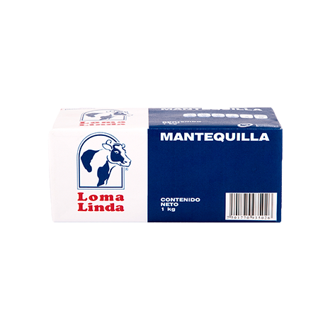 MANTEQUILLA SIN SAL LOMA LINDA 1 KG PIEZA