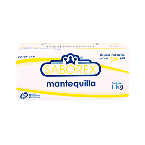 MANTEQUILLA SIN SAL SABOREX 1 KG