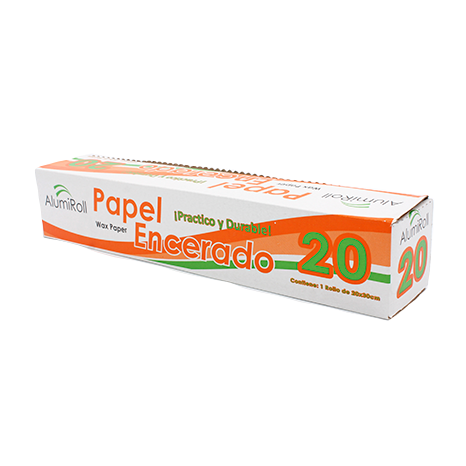 Rollo de papel encerado para horno 20 mts