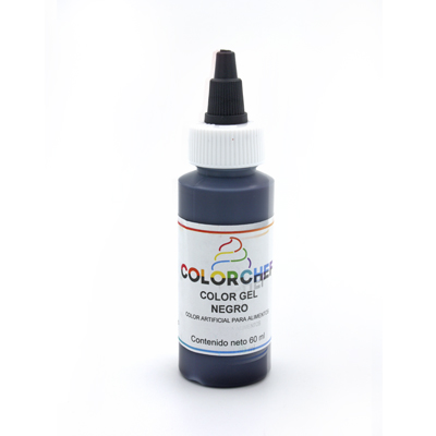 COLOR EN GEL NEGRO COLORCHEF 60 G PIEZA