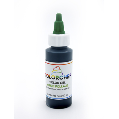 COLOR EN GEL VERDE FOLLAJE COLORCHEF 60 G PIEZA