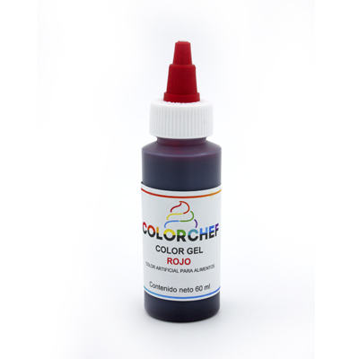 COLOR EN GEL ROJO COLORCHEF 60 G PIEZA