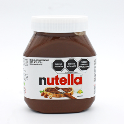 CREMA DE AVELLANA NUTELLA 650 GRS BOTE