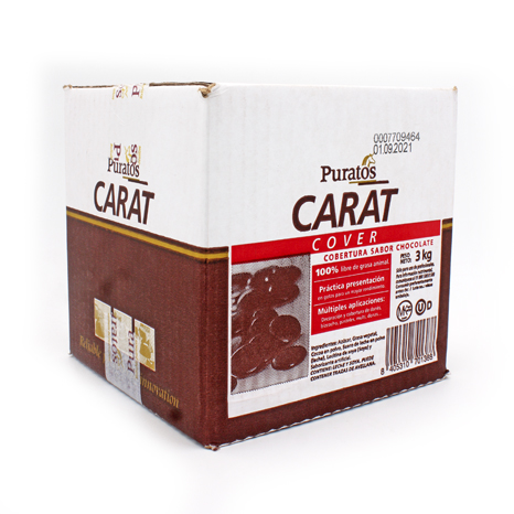 COBERTURA CHOCOLATE CARAT 3 KG